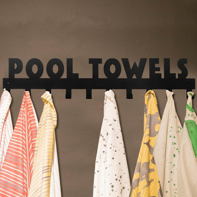 Pool Towel Rack With 10 Hooks