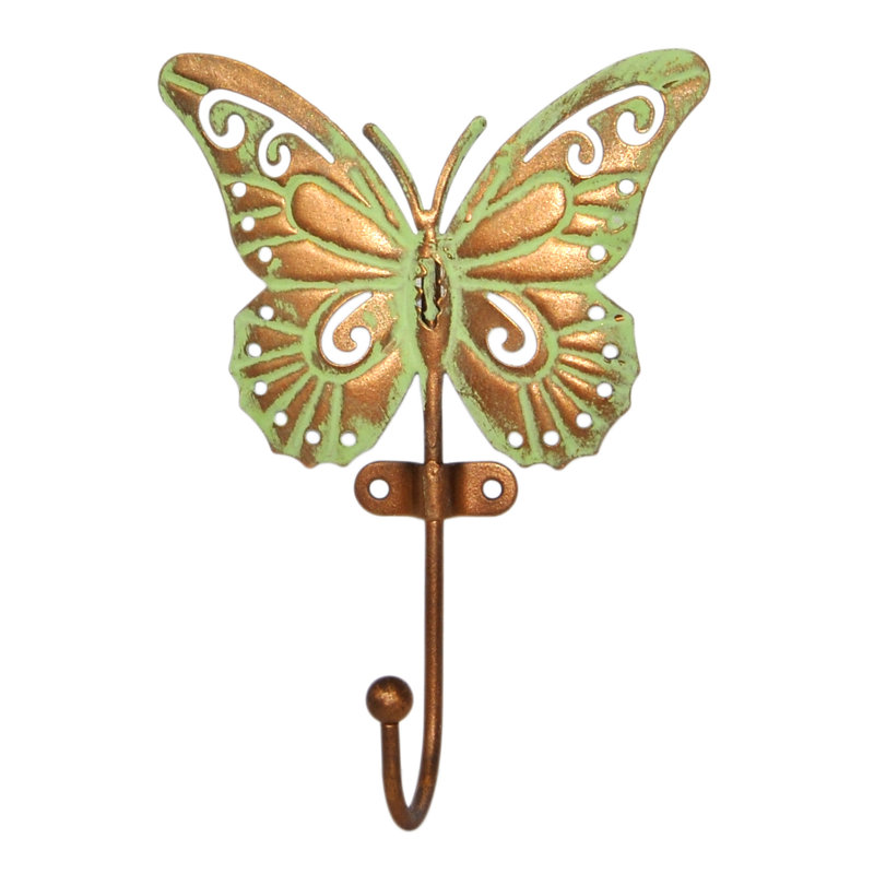 Houghtaling Steel Wall Hook, Green
