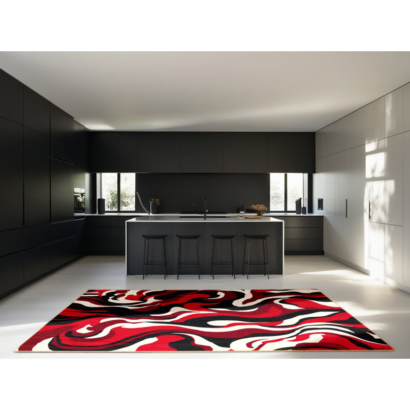 Tapis Ruby Drift, Carré 6 pi