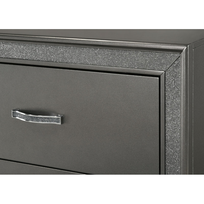 Commode décorative, commode contemporaine, commode de chevet avec cinq tiroirs