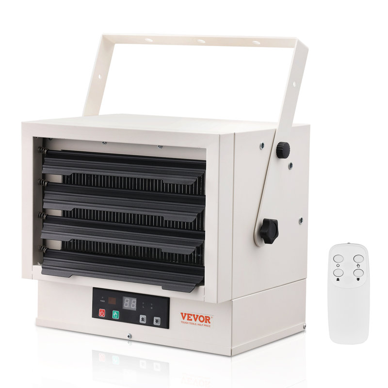 VEVOR 10000 BTU Electric Ceiling Mounted Space Heater with Adjustable Thermostat , Remote Included and with Digital Display