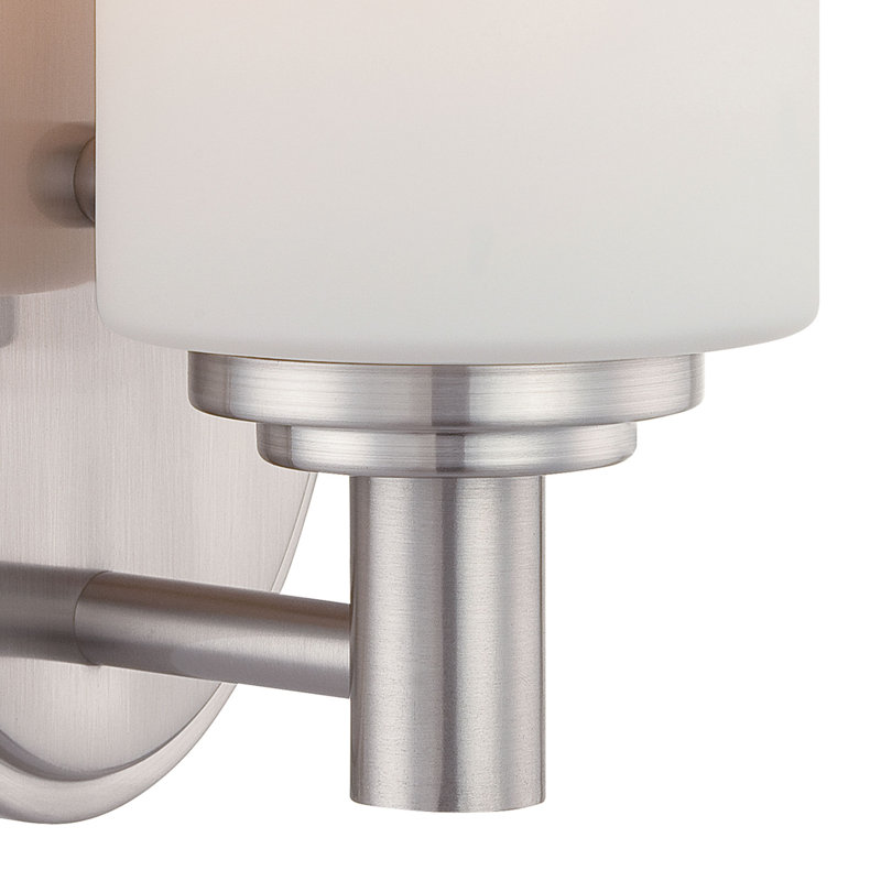 Applique murale 1 lumière de 9 po de hauteur Pittman - Nickel brossé, Brushed Nickel