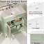 Meuble-lavabo 31 po avec verre trempé, vert-114868042