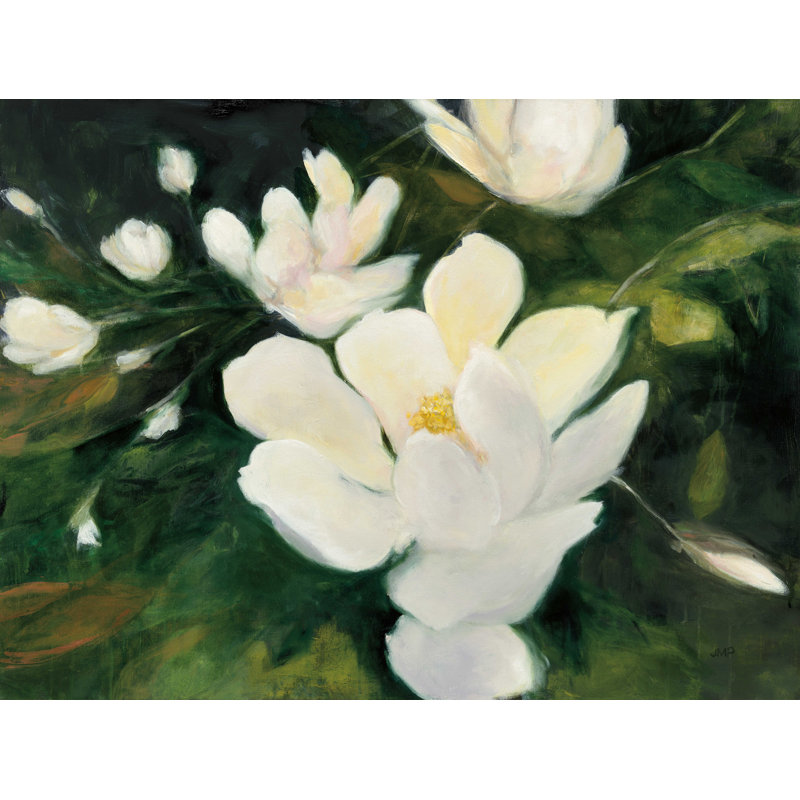 «Magnolia Blooms», reproduction sur toile, H 12 po x l 16 po