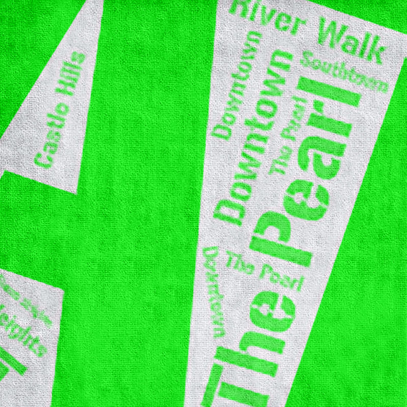 Bath Towel, San Antonio, Green, Microfiber