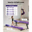 Poutre réglable Balane pour enfants, poutre de gymnastique de 8 pi, poutres de plancher hautes et basses de 5 hauteurs réglables pour tous les niveaux de gymnastique, équipement de gymnastique professionnel pour la maison et le centre de gymnastique, Galaxy