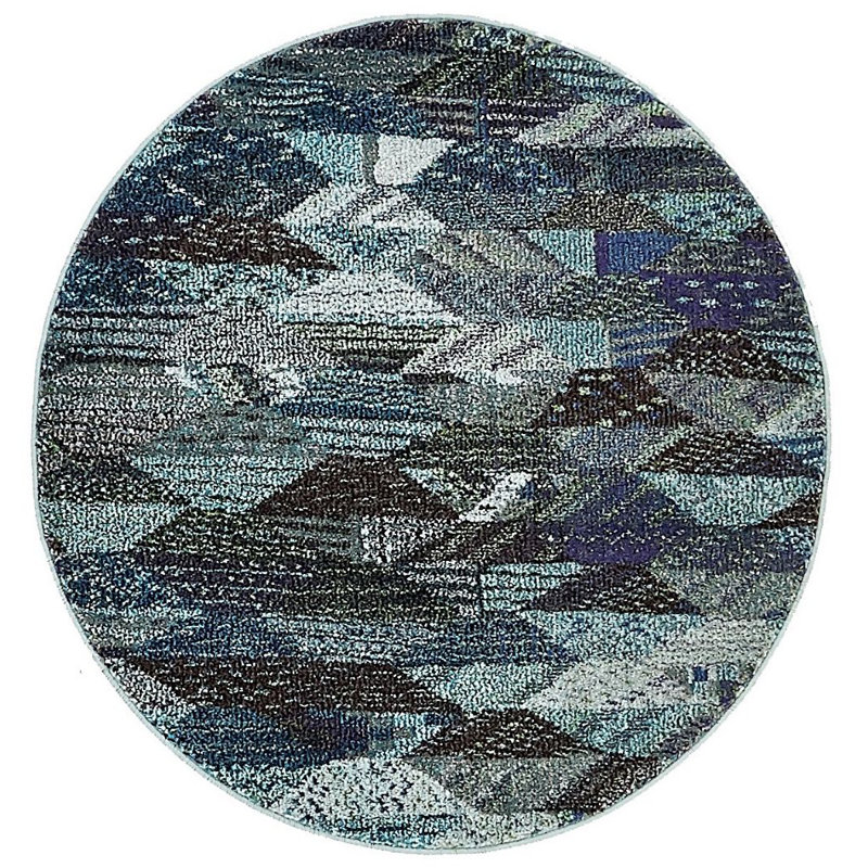 Sierra Abstract Indoor Rug, Round 3'3"