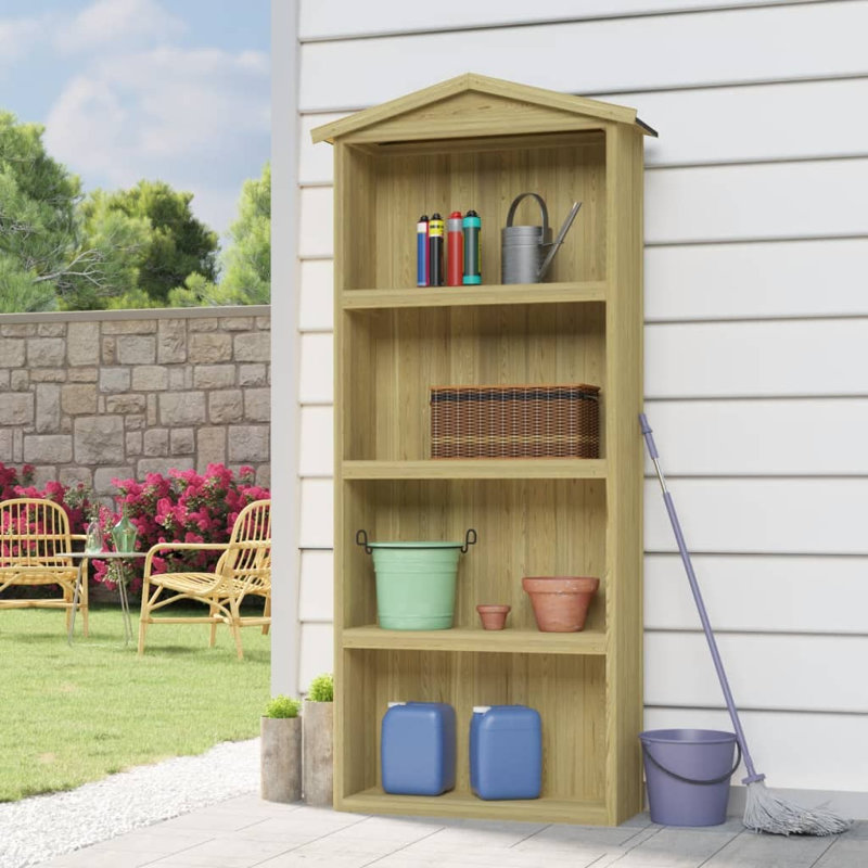 Alyeska Garden Tool Shed 87x33x222 cm Impregnated Pinewood