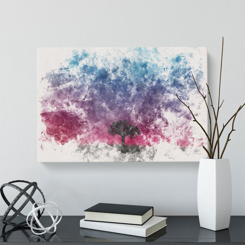 Tree Under the Cosmos - Wrapped Canvas, 35cm H x 50cm W x 3cm D