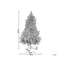 6.89' H Lighted Artificial Spruce Christmas Tree