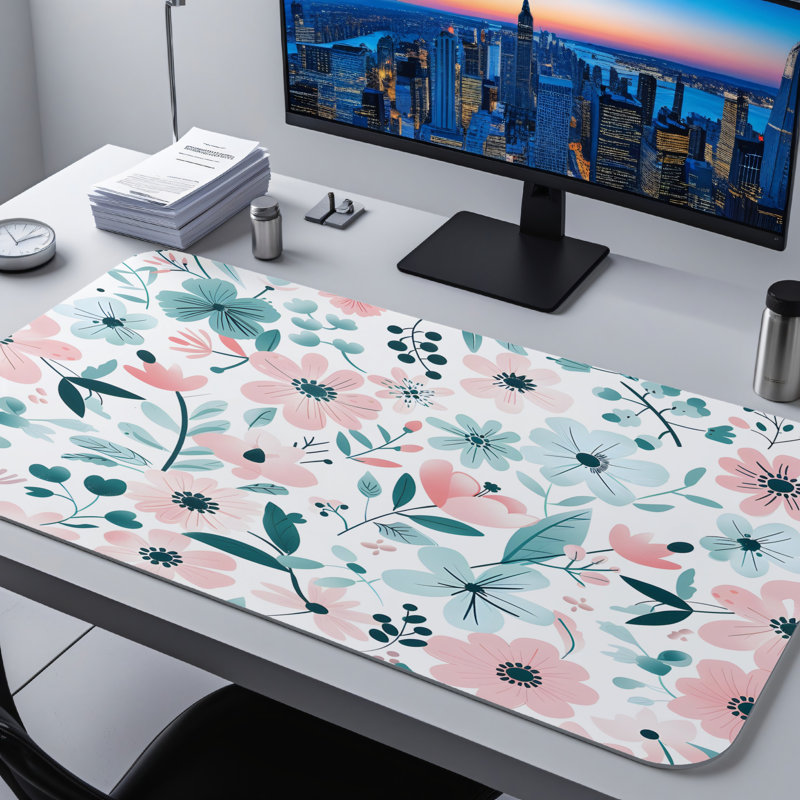 Polyester Desk Pad, 31.5x15.5