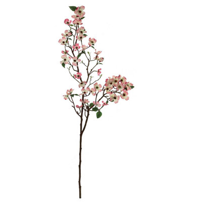 Pink 50 inch Faux Flowering Branch (Set of 2) - Artificial Floral Stems, Faux Plant for Floor and Tabletop Decor