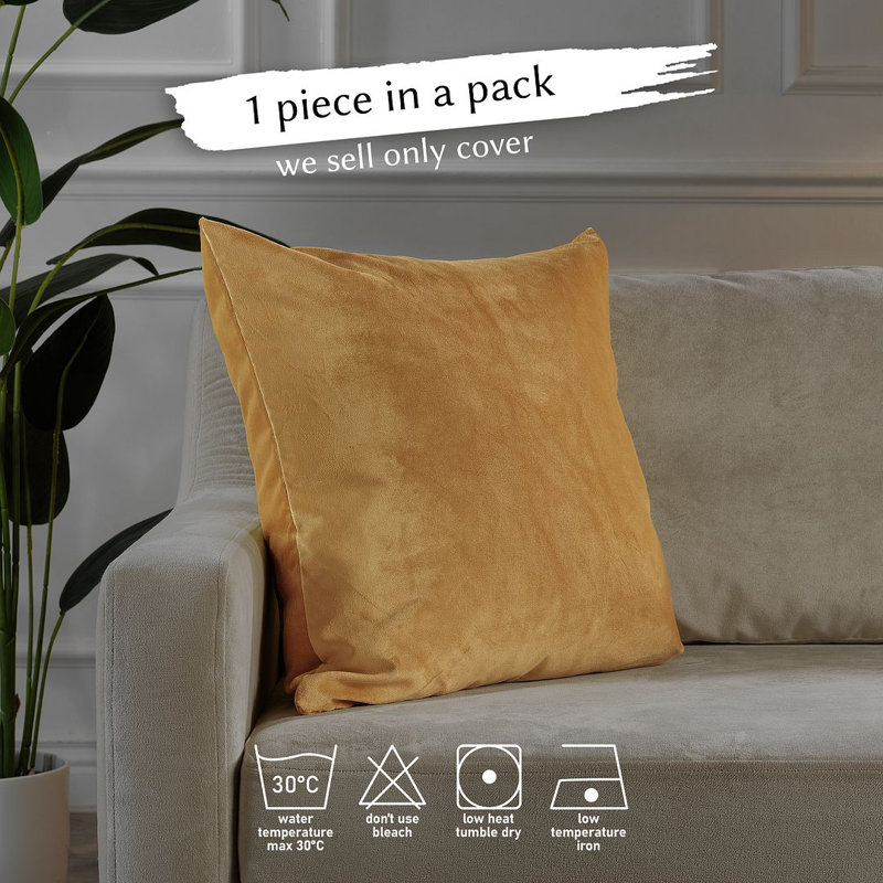 Indoor / Outdoor Rectangular Euro Pillow Cover - 1Pc, 35cm x 50cm, Merigold Honey