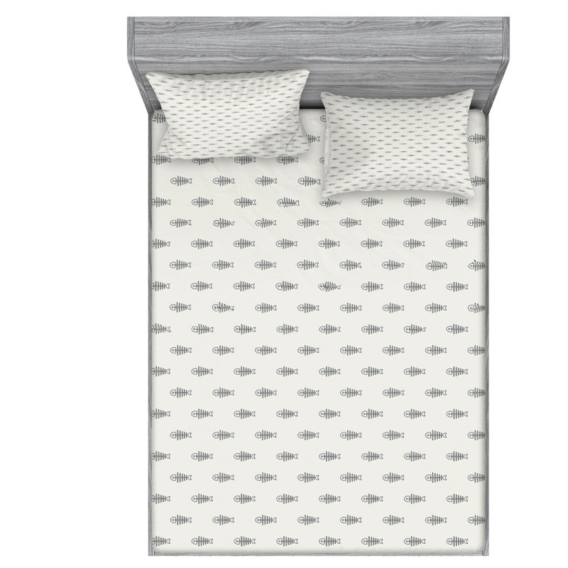 Microfiber Sheet Set, Queen Sheet Set with Fitted Sheet