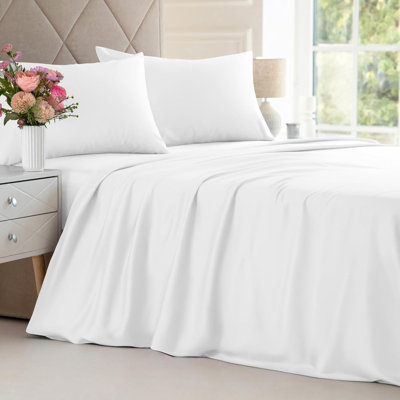 Bamboo Sheet Set, Cooling & Breathable Bed Sheets, Soft Hotel Luxury Bedding, Deep Pocket Fit