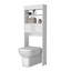 Étagère de rangement pour salle de bain 2 portes Bisbee, blanc