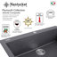 Plymouth 23.62'' L Single Basin Kitchen Sink-15777318