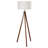 Modern Tripod Floor Lamp With 9W Bulb Linen Shade And Chain Switch For Living Room Bedroom Home Deco