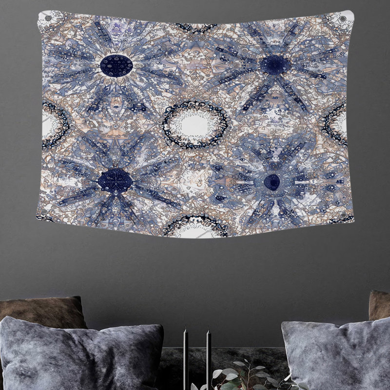 Tapisserie murale mosaïque - décoration murale abstraite, H 50 po x l 60 po
