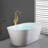 Classical Single-Handle Freestanding Tub Faucet With Hand Shower In-111704766