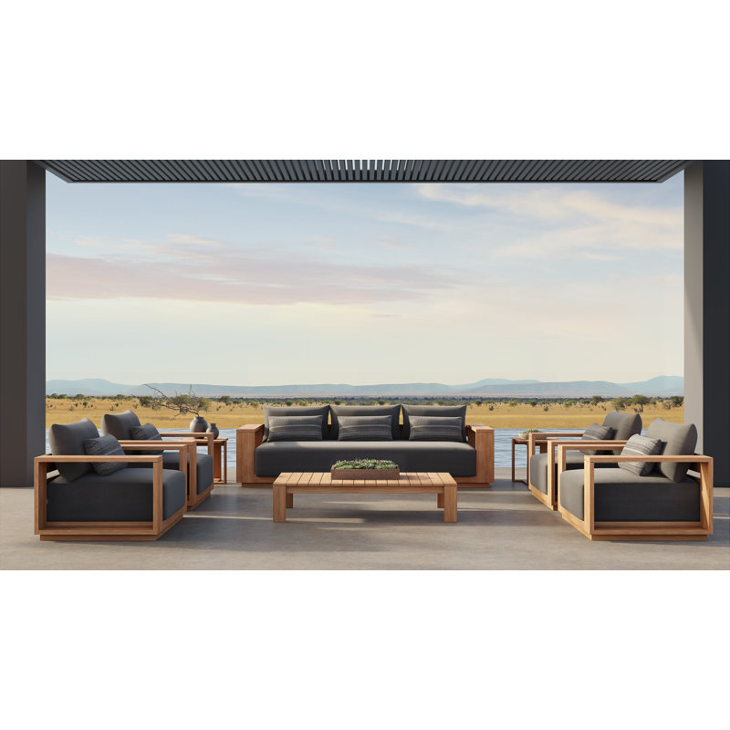 Beja Luxe Club Chair - Natural, Gray