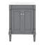 Meuble-lavabo de salle de bain 24 po avec lavabo supérieur, meuble de rangement moderne autoportant à 2 niveaux avec grandes tablettes de rangement-800924807