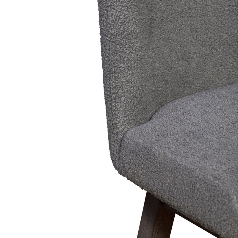 Tabouret de bar pivotant en bois de chêne gris Ralena