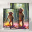 Single Picture Frame LED Illuminated Wall Art Wall Art on Glass / Aluminium-126591037