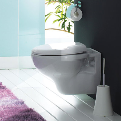 CeraStyle By Nameeks Lila 1.2 Gallons GPF Round Wall Mounted Kit (Seat Included)