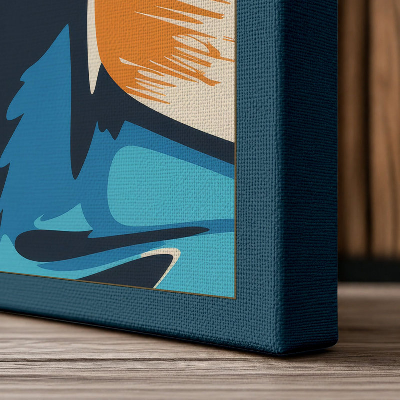 Print, 18x12 - 45.7 x 30.5 cm, Teal Border