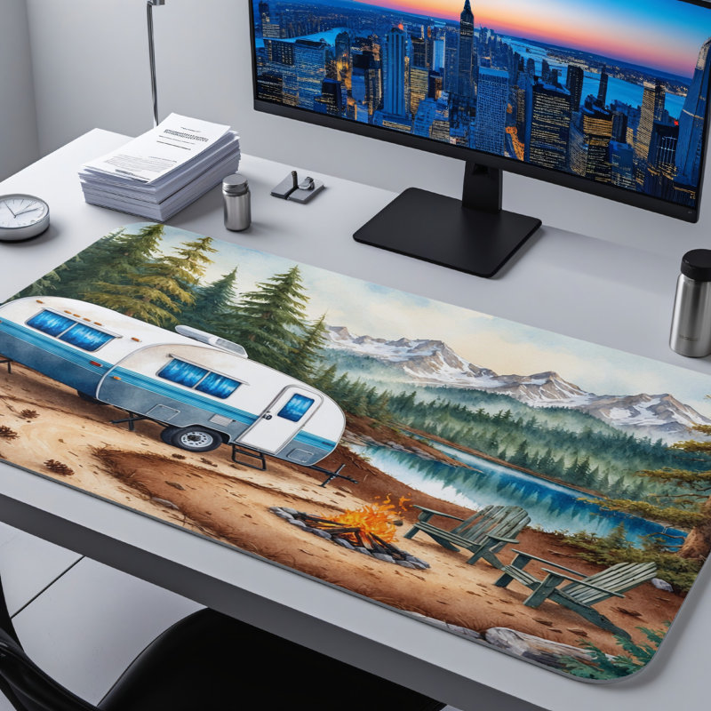 Polyester Desk Pad, 23.6x13.8
