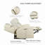 Causeuse inclinable en cuir véritable Ruddie-103995162