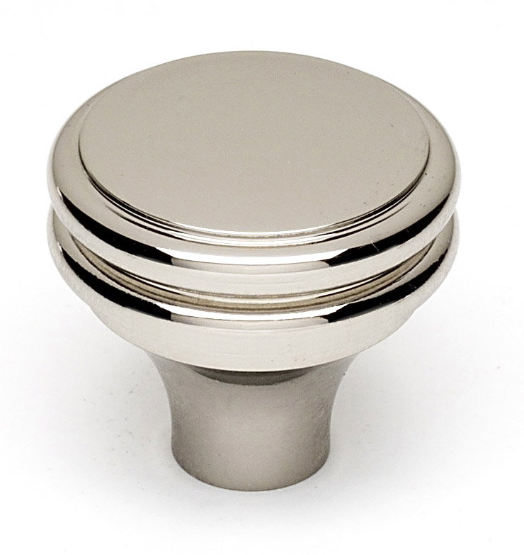 Mushroom Knob, Polished Nickel