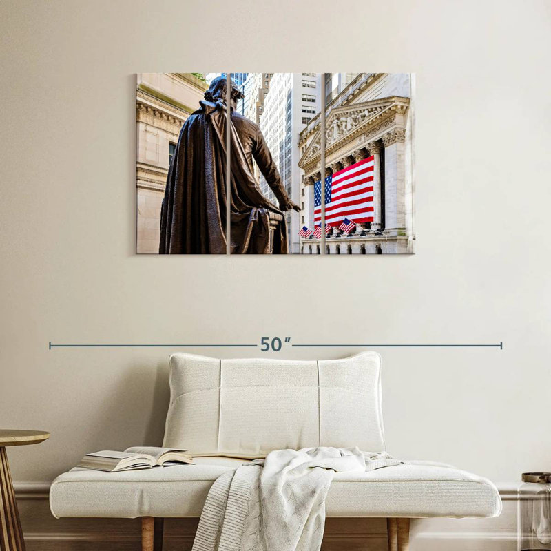 Lilie Wall Street, New York Stock Market, H 24 po x l 38 po