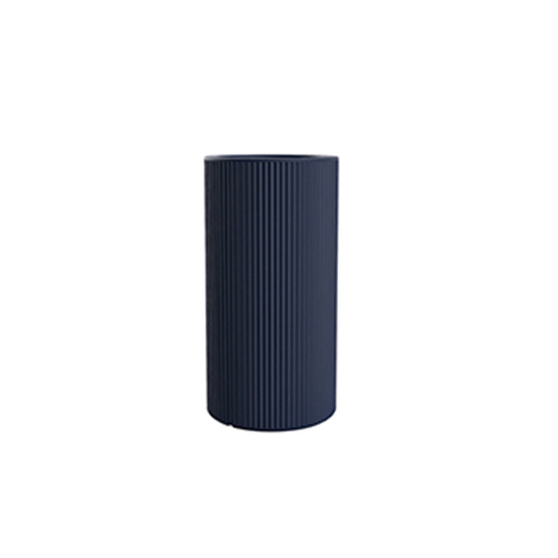 Gatsby Round Basic Planter by Ramón Esteve, 35.5" H x 19.75" W x 19.75" D, Black