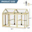 Grandes poulaillers en bois Pawhut 4,6 pi x 2,8 pi