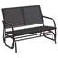 Fauteuil oscillant d'extérieur en acier Abhijot-1585865633