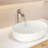 Brushed Nickel Bathroom Sink Faucet - 6.31" Depth, Stain-, Ss304, , Ceramic Cartridge, Deck-Mounted, One Hole, Manual Operation Cartridge Valve-121615912