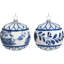 Delft Scene Ornament - 4.5 Inches Set Of 6