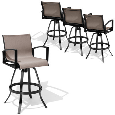 Tabouret de bar d'extérieur en aluminium 30 po