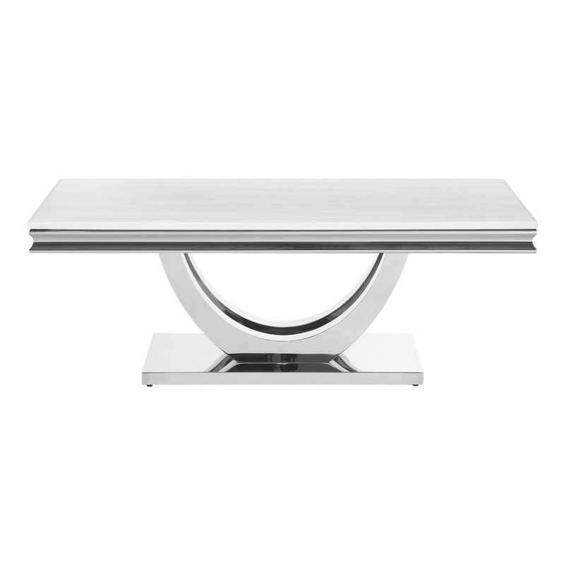 Table basse avec plateau en faux marbre Durante