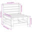 63.5cm Wide Patio Sectional