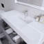 Ensemble de meuble-lavabo mural simple 47 po Babajide-64347241
