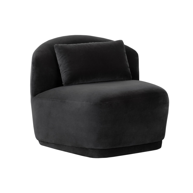 SORAYA SWIVEL ARMLESS CHAIR - SHADOW GREY