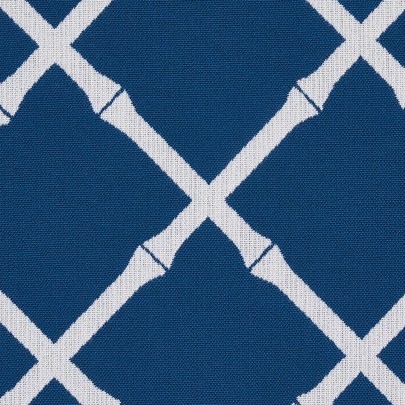 Bamboo Trellis Indoor/Outdoor Fabric, Navy