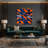 Hard Edge 5 Blue Canvas Wall Art-2021691490