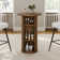 36" Tall Round Tambour Dining Table