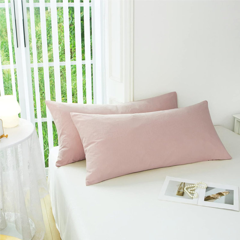 Reversible Pillow Cover, Pink