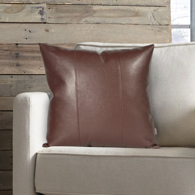 Coussin décoratif en similicuir