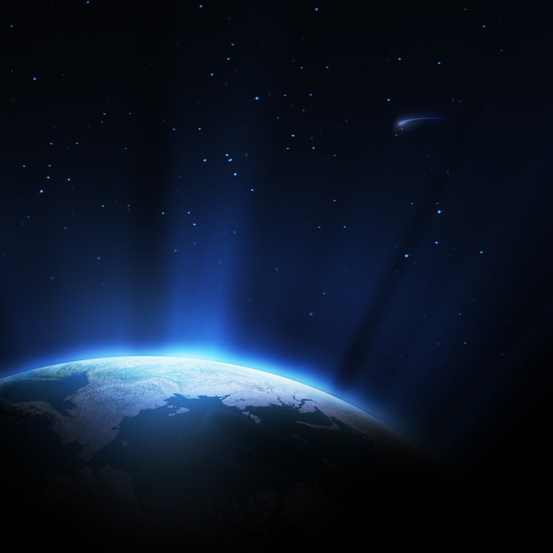 Planet Earth in Space, 51cm H x 51cm W